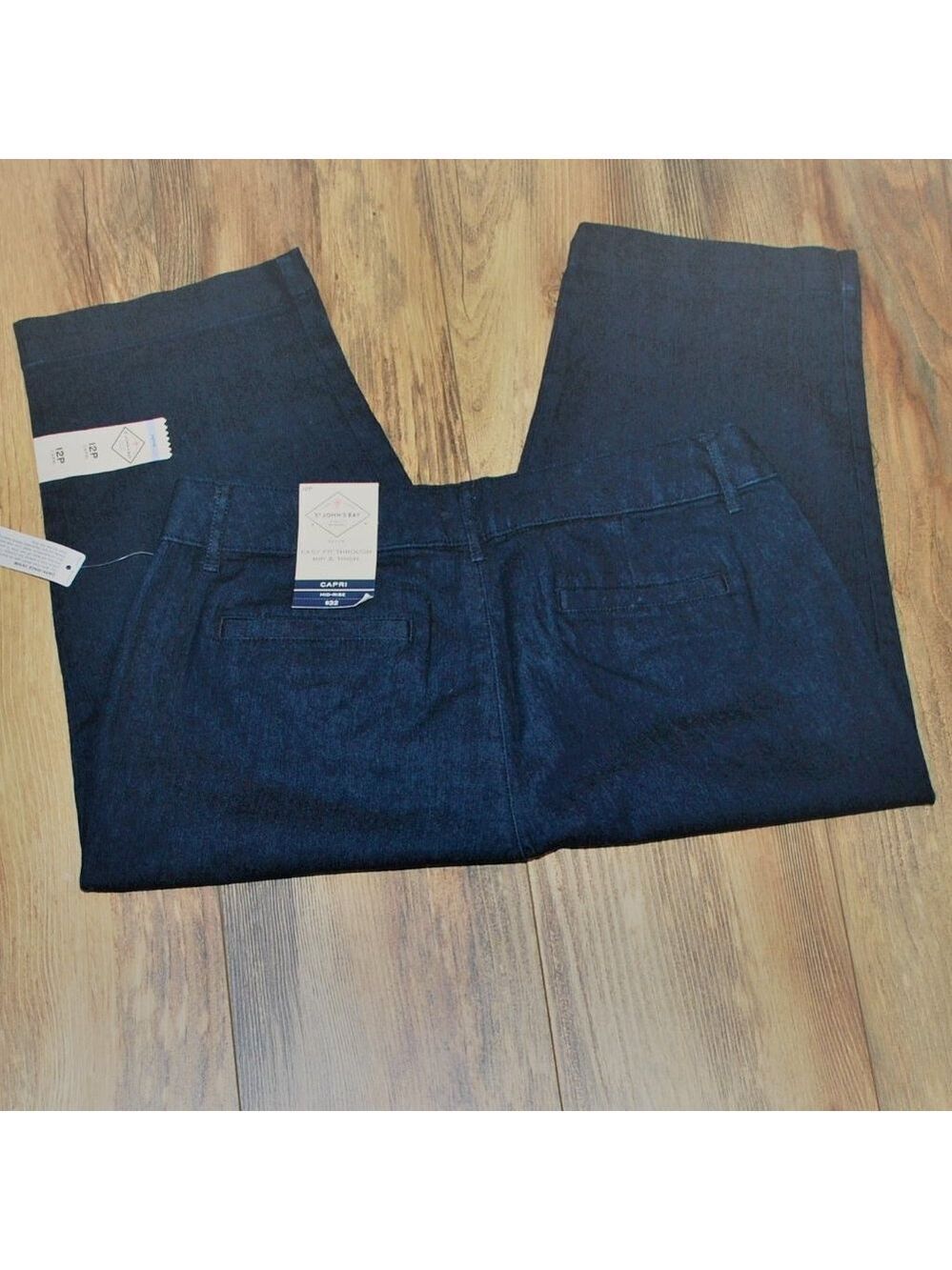 St Johns Bay Easy Fit Mid Rise Capri Size 12P